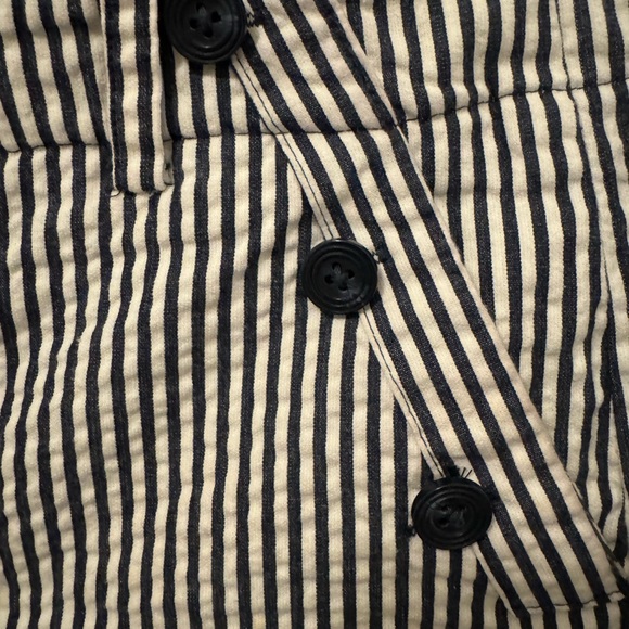 Sandro size 10 striped seersucker shorts - Picture 4 of 8